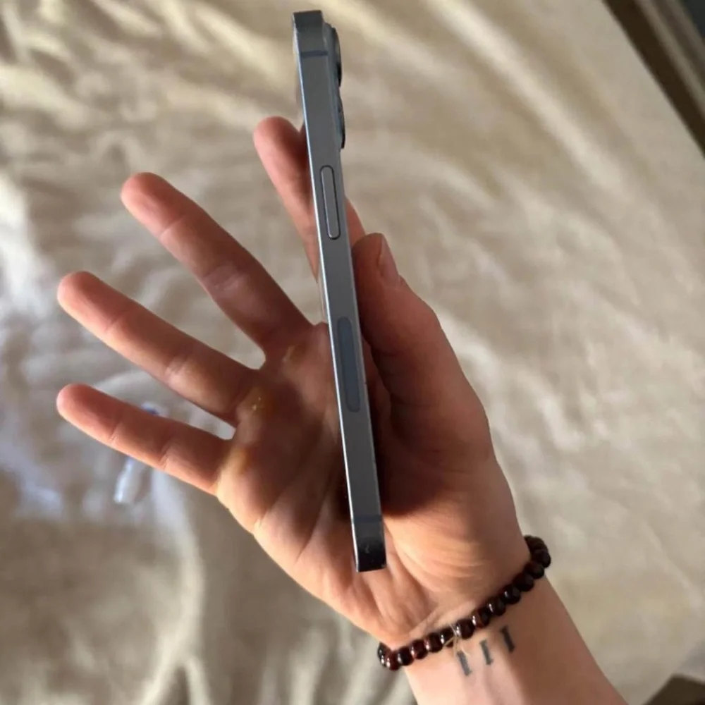 Apple Smartphone in Light Blue